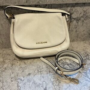 Michael‎ Kors Bedford Convertible Flap Shoulder Bag White